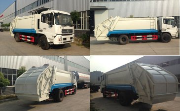 東風新款天錦壓縮式垃圾車廠家配置圖片